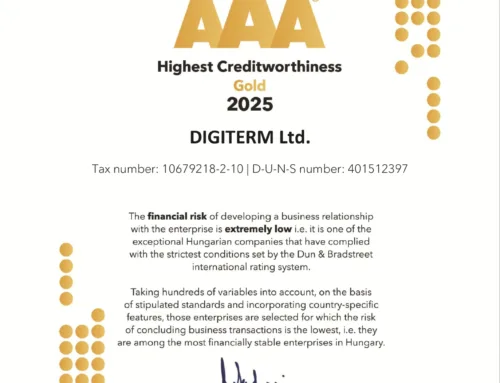 Digiterm Receives the Dun & Bradstreet Gold AAA Certificate for the 3rd Consecutive Year!